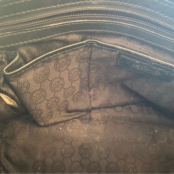 Michael Kors Black Studded Satchel with Silver Hardware - Picture 5 of 6